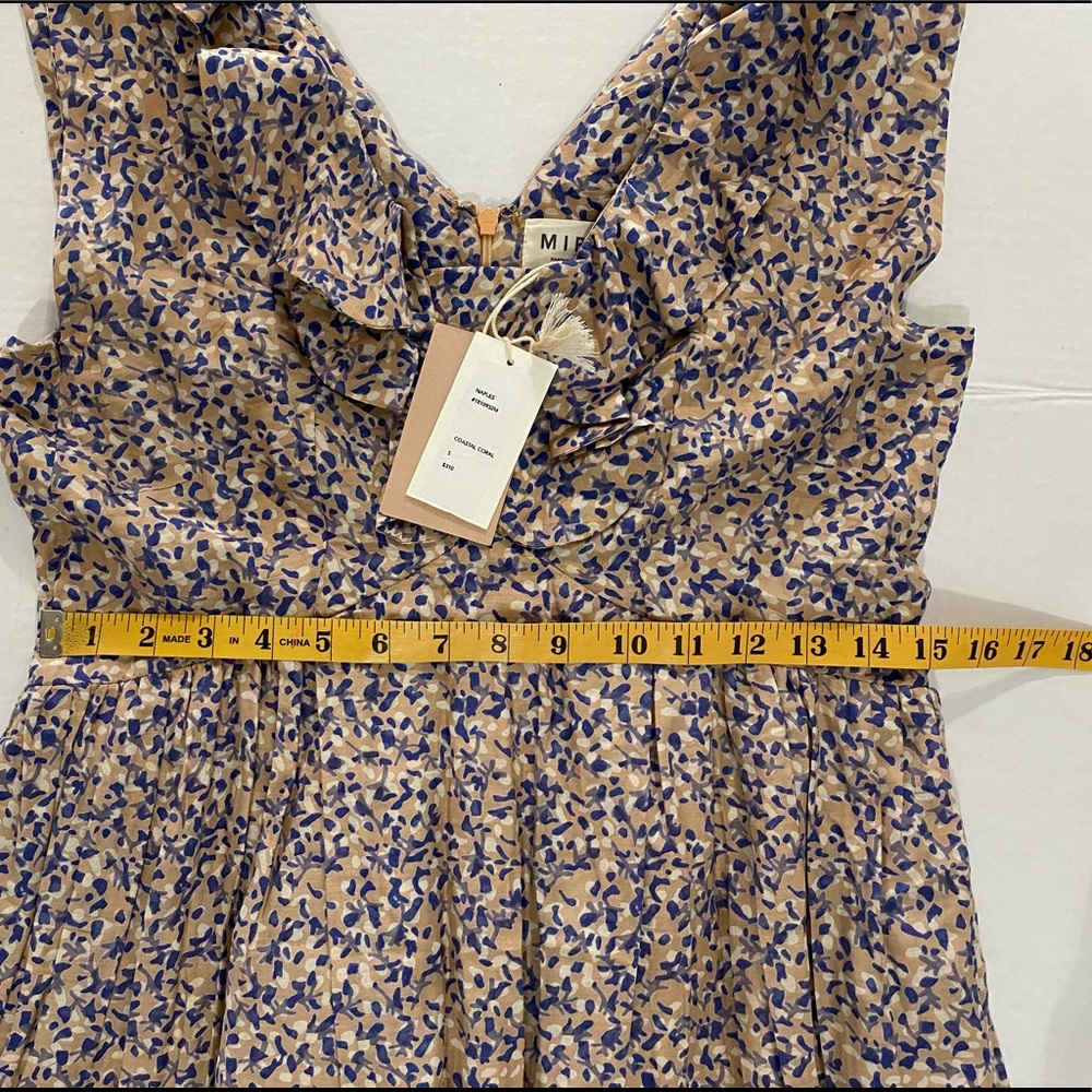 Sleeveless Lavender Floral Maxi Dress with Ruffle Trim - Picture 12 of 16